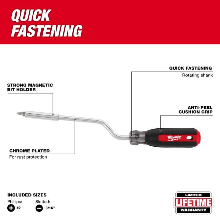 Milwaukee 2-in-1 Rotating Multi-Bit Screwdriver, large image number 3