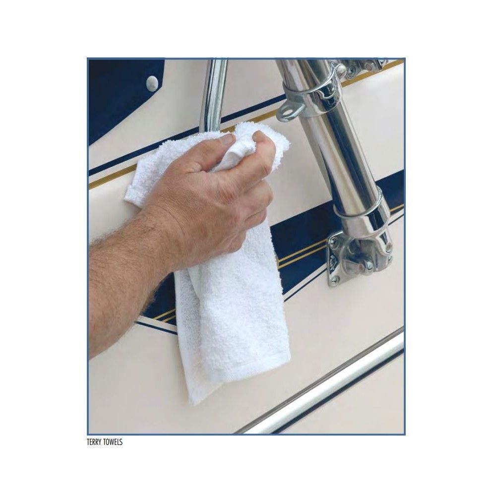 Buffalo Industries 14 x 17in Fully Hemmed Terry Towel 3pk Roll, large image number 3