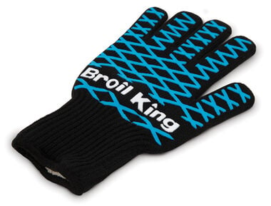 Broil King Single Black with Blue Accents Grilling Glove - OSFM