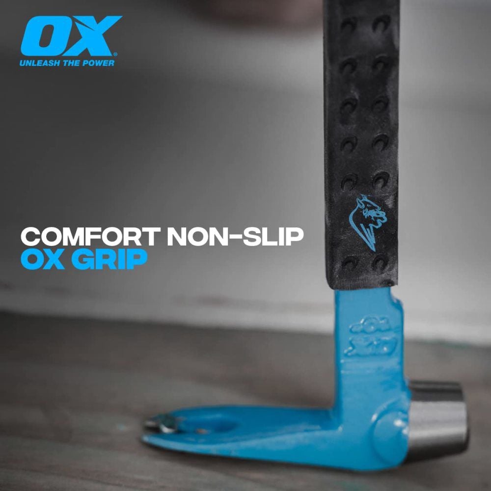 Ox Tools 12 Inch Length Forged Steel Head Pro Claw Bar with Non-Slip Handle, large image number 4