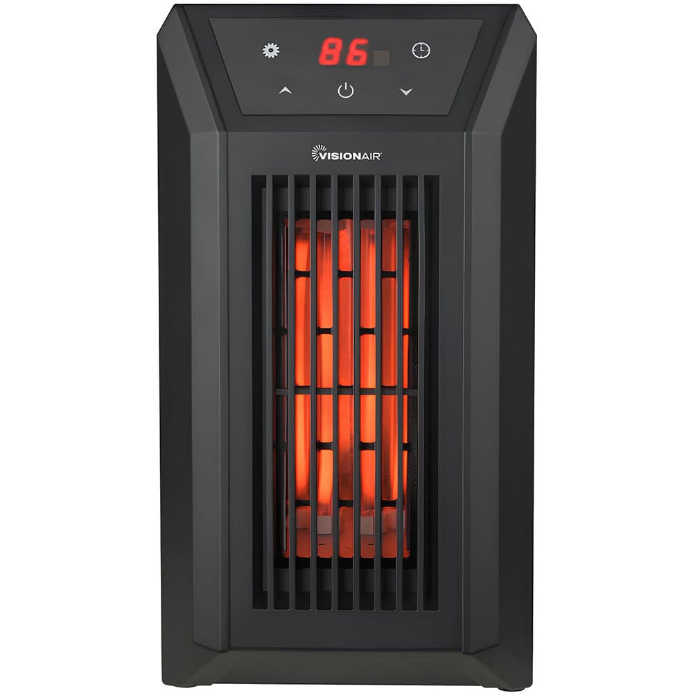VisionAir 13 In. 1000/1500W 5118 Btu 194 Sq-Ft. 6 Tube Infrared Heater – 1VAHQT13