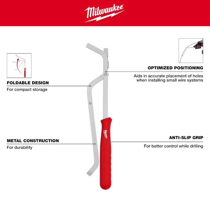 Milwaukee 9/16 Inch x 54 Inches Flexible Cable Auger Bit 3 Piece Set, large image number 5