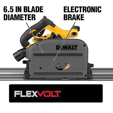 DEWALT 60V MAX 6-1/2in (165mm) Cordless TrackSaw (Bare Tool), large image number 1