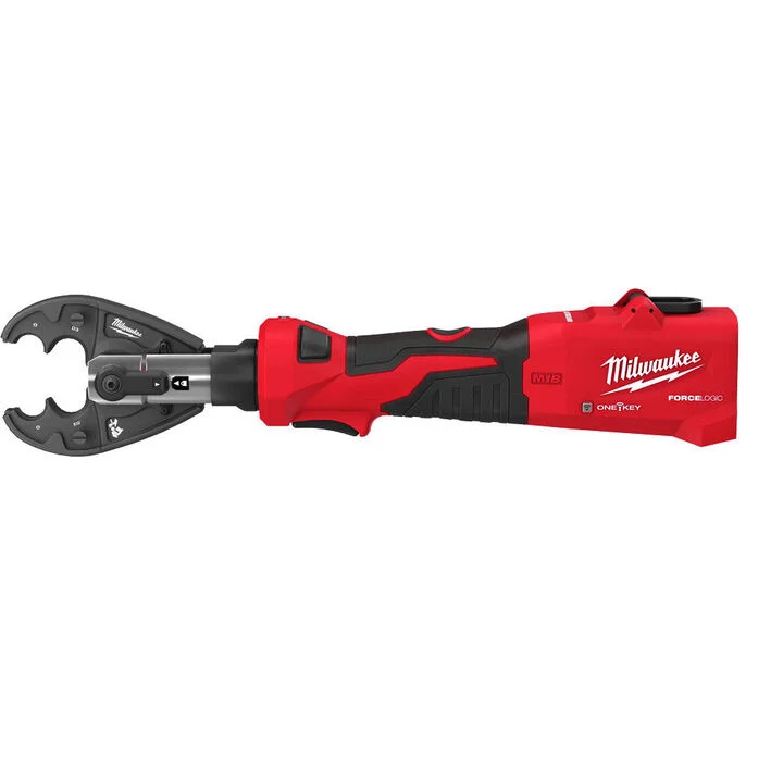 Milwaukee M18 FORCE LOGIC 6 Ton Linear Utility Crimper with O-D3 Jaw and Cutting Jaws