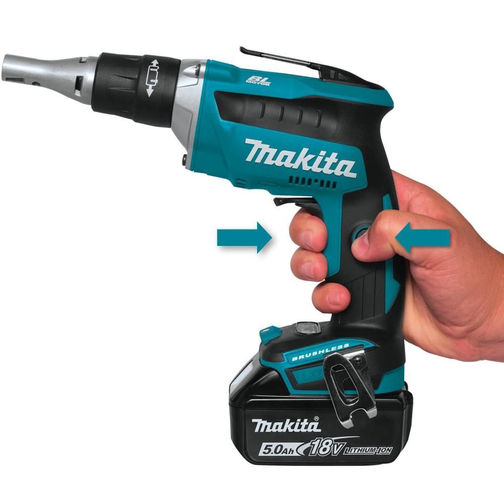 Makita 18V LXT Lithium-Ion Brushless Cordless Drywall Screwdriver Kit (5.0Ah), large image number 13