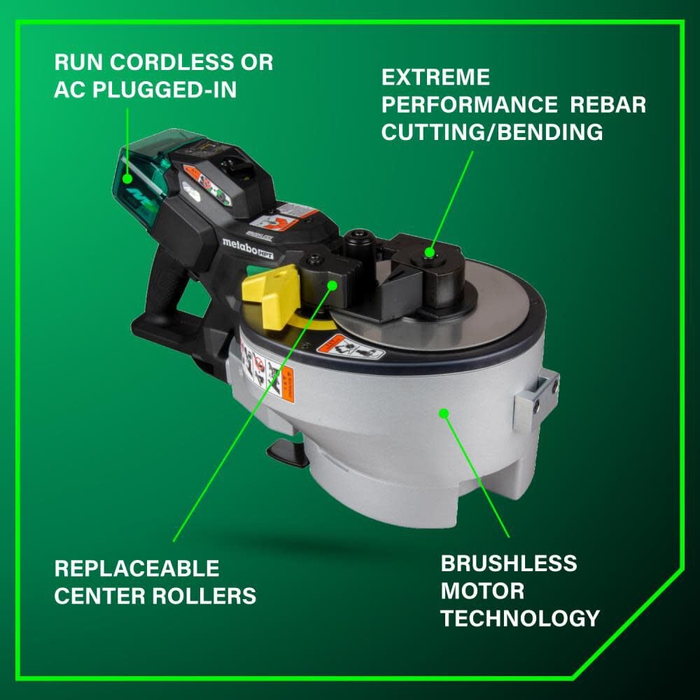 Metabo HPT 36V MultiVolt Portable Rebar Bender/Cutter Kit