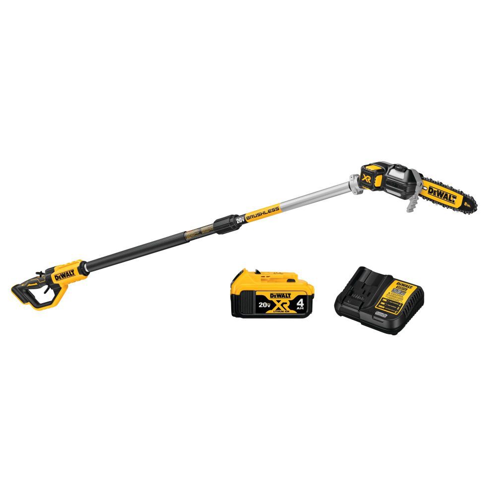 DEWALT 20V MAX 8in Pole Saw with Extension Kit DCPS620M1 Acme Tools