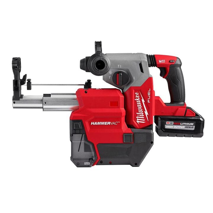 Milwaukee M18 FUEL Rotary Hammer 1inch SDS Plus with Dust Extractor Kit, large image number 2