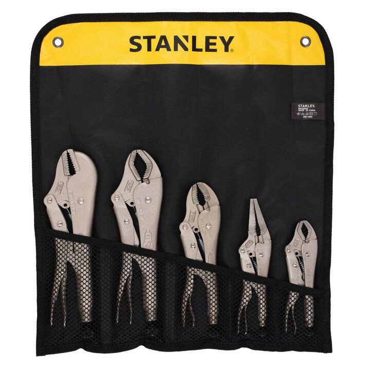 Stanley Assorted Locking Pliers Set with Bag 5 Pieces, large image number 4