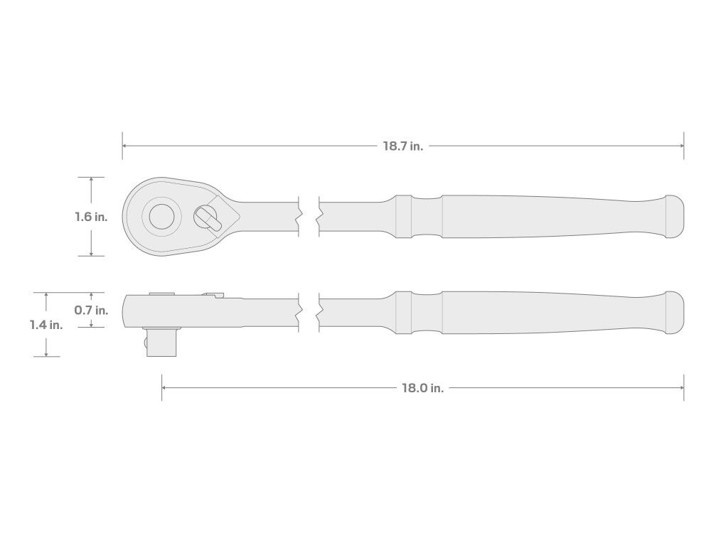 Tekton 1/2 Inch Drive x 18 Inch Quick-Release Long Ratchet, large image number 7