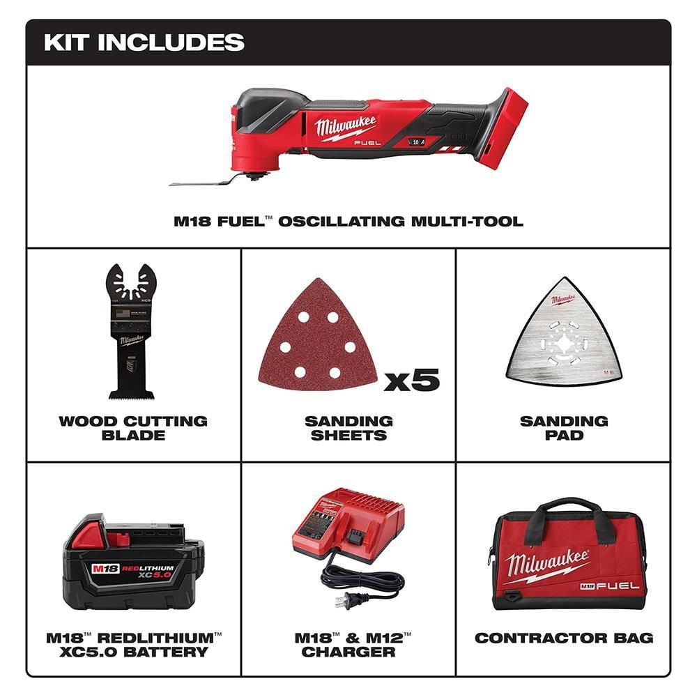 Milwaukee M18 FUEL Oscillating Multi-Tool Kit, large image number 2