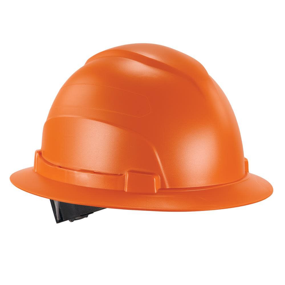 Orange full brim hard hat hot sale
