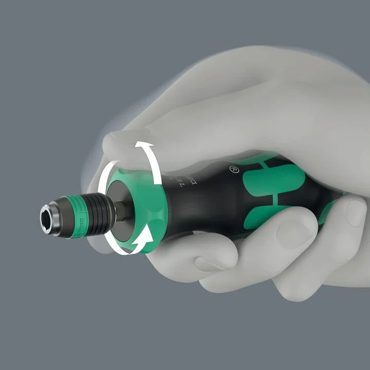 Wera Tools 838 RA-R L 1/4 Inch x 140 mm Bit Holding Screwdriver with Ratchet, large image number 3