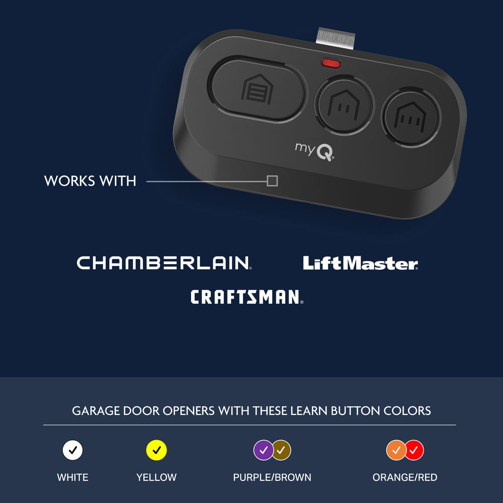 Chamberlain myQ 3-Button Visor Garage Door Remote, large image number 3