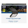 Feit Electric 220 Lumens 5000K Battery Solar Powered LED Floodlight with Sensor Black, small image number 2