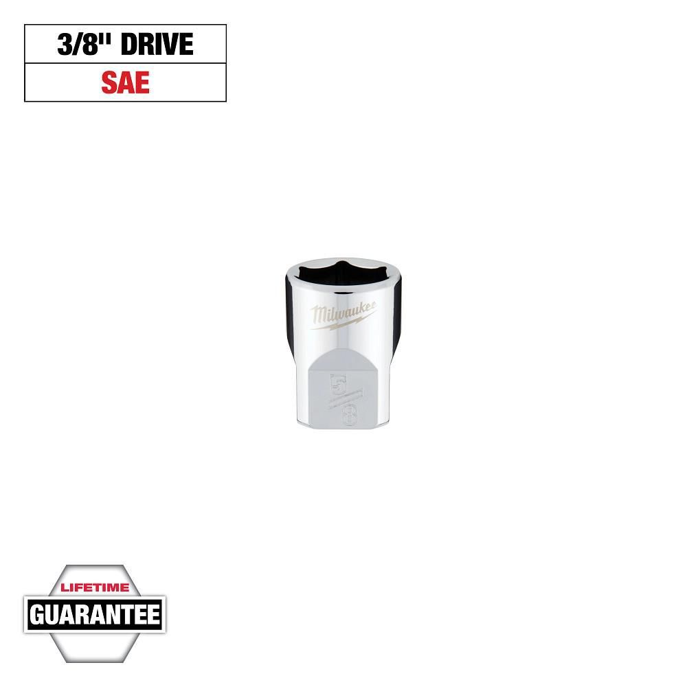 Milwaukee Promotional 3/8 Inch Drive 5/8 Inch SAE 6-Point Socket, large image number 8