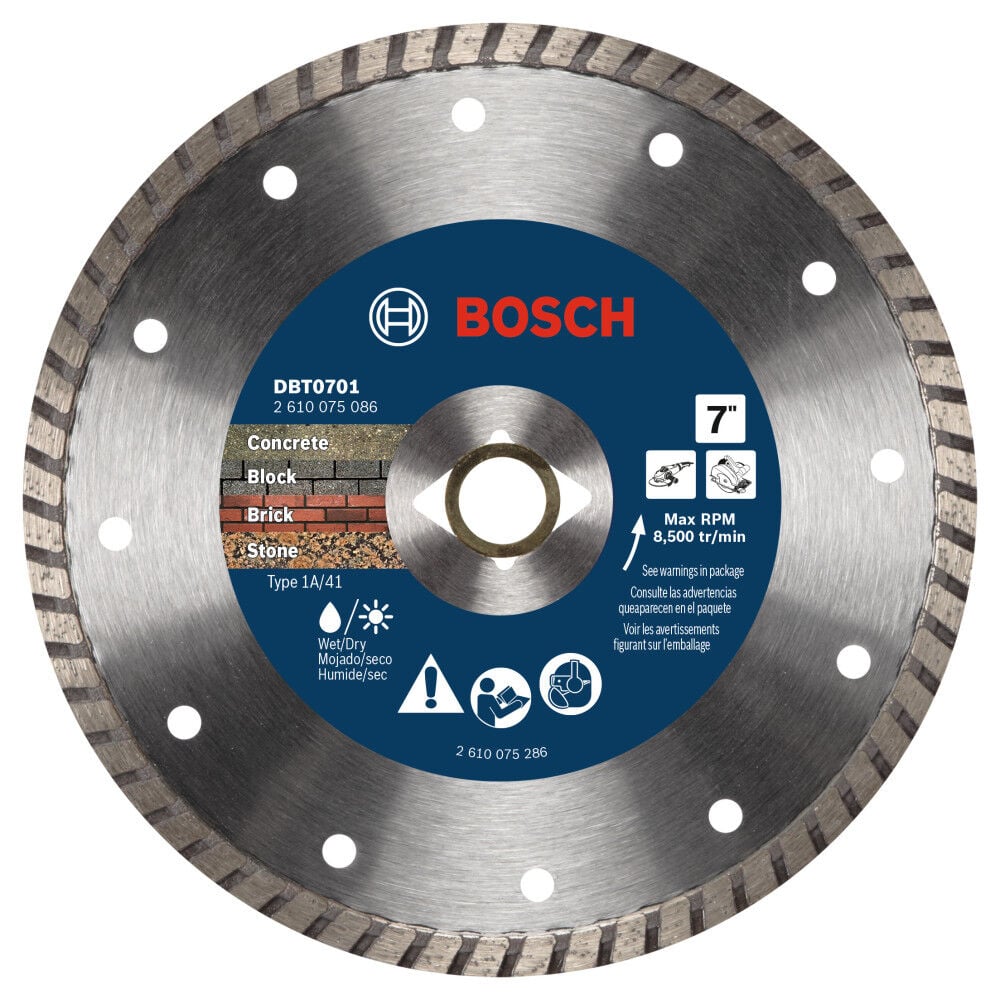 Bosch 7 Inch Turbo Rim Diamond Blade, large image number 1