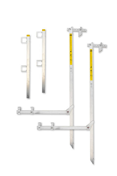 Wall Walker Hanging Scaffold 8' with Guard-rail Posts