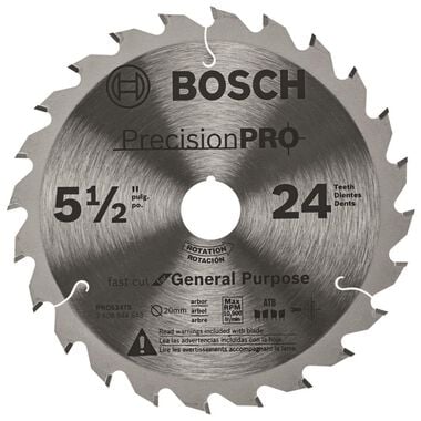 Bosch Track Saw Blade 5 1/2in 24 Tooth Precision Pro Series