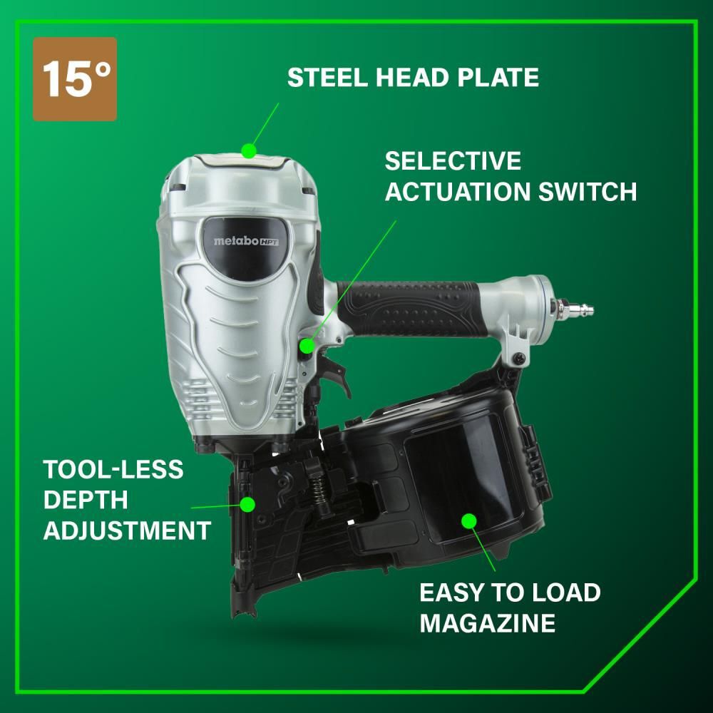 Metabo HPT Roundhead Framing Pneumatic Nailer, large image number 5