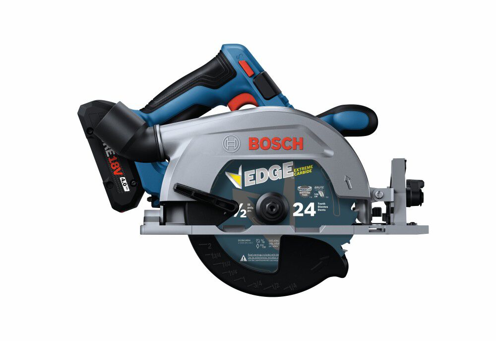Bosch 18V Blade Right 6 1/2in Circular Saw Kit with 2 CORE18V 4.0 Ah Compact Batteries, large image number 7