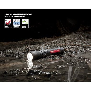 Milwaukee USB Rechargeable 1100L Twist Focus Flashlight, large image number 7