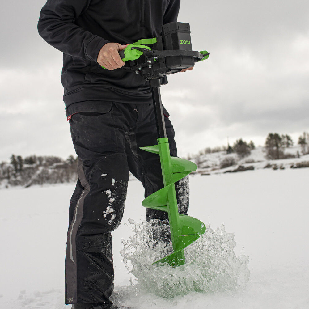 Ion Ice Auger Alpha Poly 10in Kit with Two Batteries, large image number 9