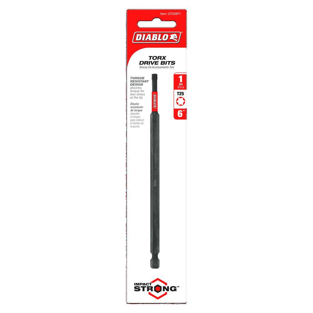 Diablo Tools 6 Inch #25 Torx Drive Bit, large image number 2