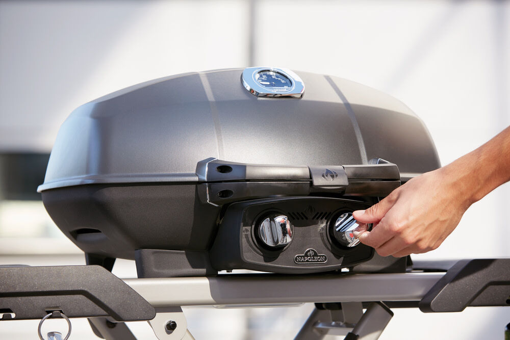 Napoleon TravelQ PRO285X Portable Propane Gas Grill with Scissor Cart Black, large image number 8