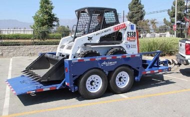Air-Tow Trailers 14' x 6' 3in Drop Deck Flatbed Trailer - 10000 lb. Cap, large image number 8