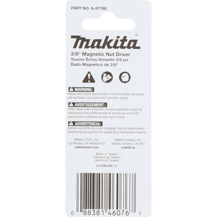 Makita Impact X 3/8 x 1-3/4 Magnetic Nut Driver, large image number 2