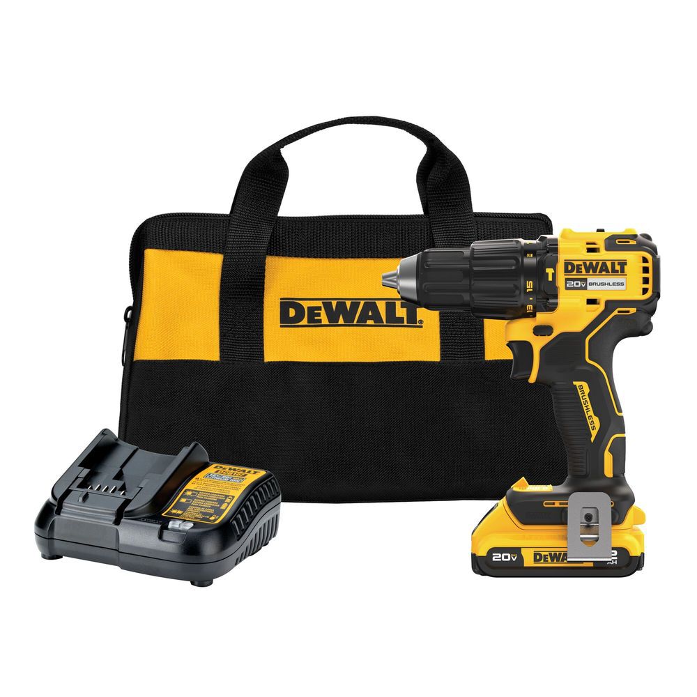 DEWALT 20V MAX Brushless Cordless 1/2in Hammer Drill Kit, large image number 2