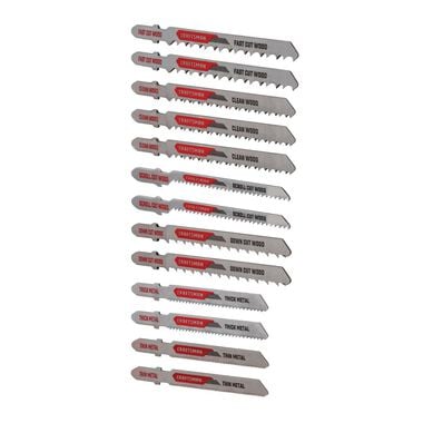CRAFTSMAN T-Shank Jig Saw Blade Kit, 13 Piece