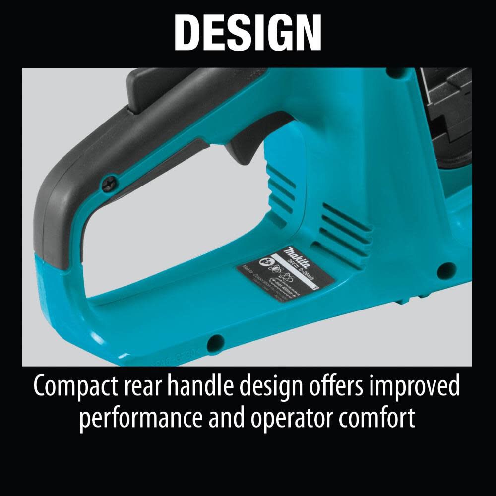 Makita 18V X2 36V LXT Lithium Ion Brushless Cordless 16in Chain Saw Kit with 4 Batteries 5.0Ah XCU04PT1 Acme Tools