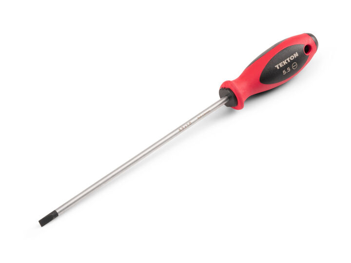 Tekton 5.5 mm Slotted Screwdriver 8 Inch Shank, large image number 1