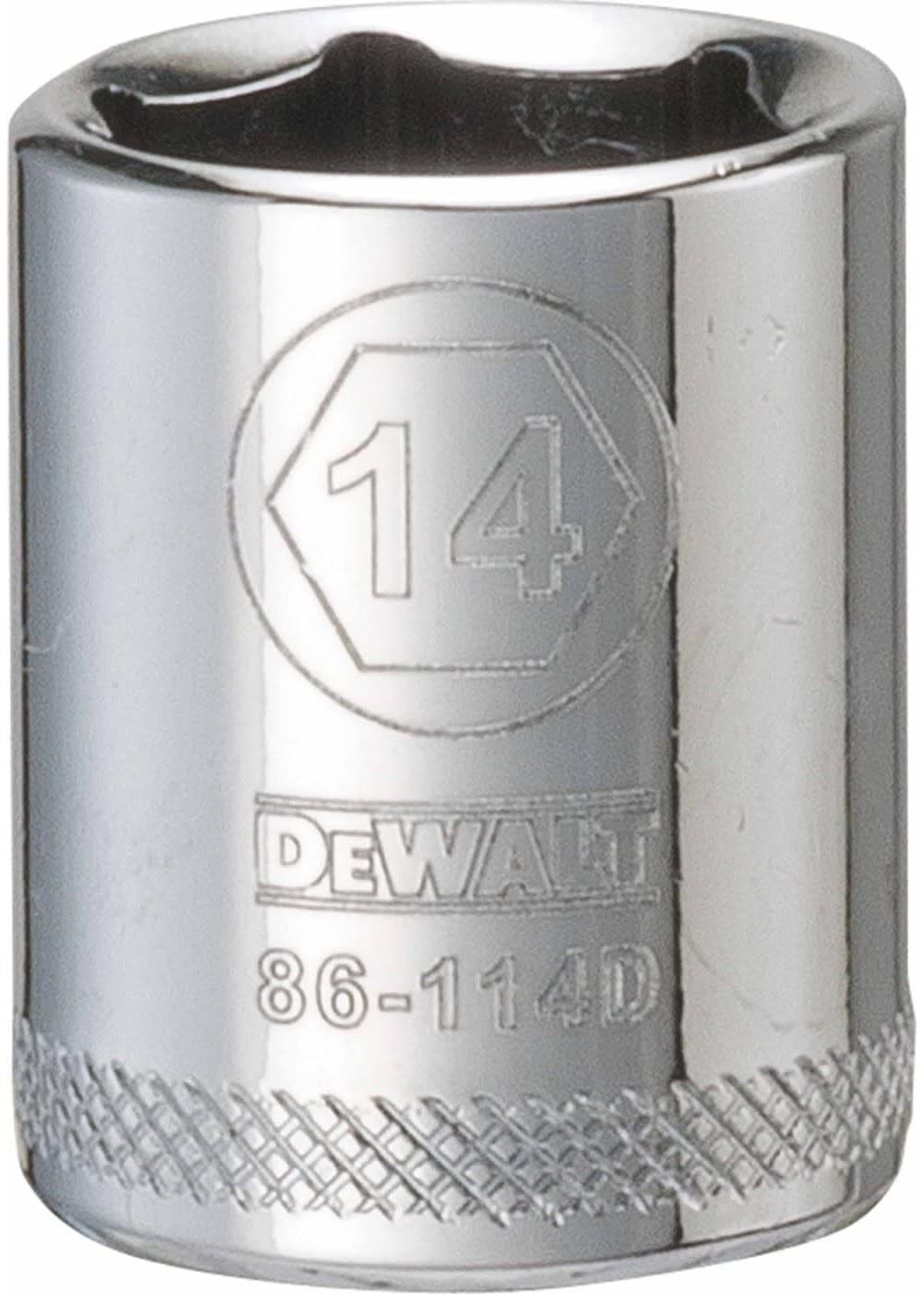 DEWALT 14 mm 1/4 Inch Drive 6-Point Metric Deep Impact Socket, large image number 1