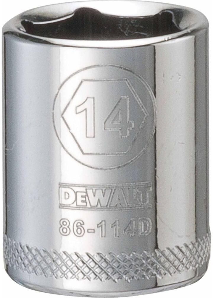 DEWALT 14 mm 1/4 Inch Drive 6-Point Metric Deep Impact Socket, large image number 0