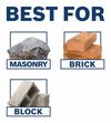 Bosch Masonry Drill Bit Fast Spiral Rotary, 1/4in X 4in X 6in, small image number 2
