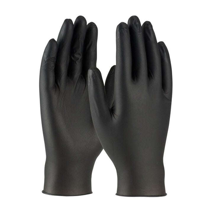 Protective Industrial Products Disposable Gloves Black Westchester Ambi-dex Turbo 5 Mil XL Box of 100