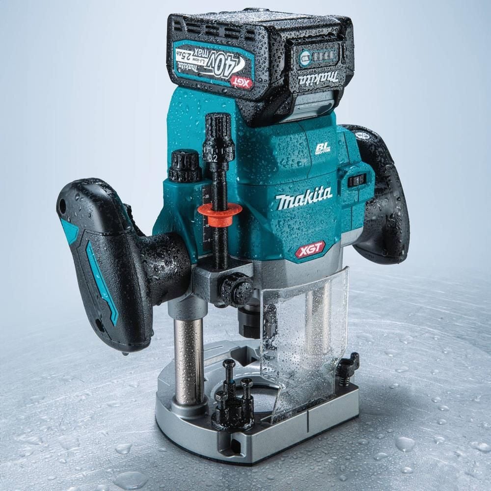 Makita 40V max XGT Brushless Cordless 2-1/4 HP Maximum HP Plunge Router (Bare Tool), large image number 2