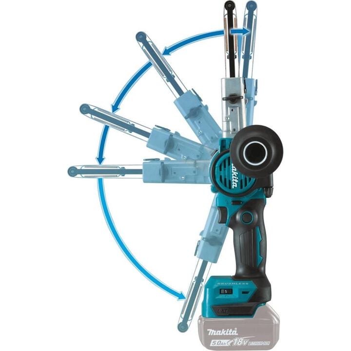 Makita 18V LXT 3/8 Inch x 21 Inch Detail Belt Sander (Bare Tool), large image number 7