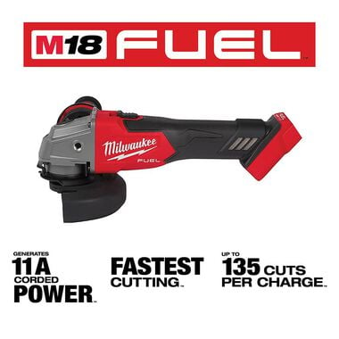 Milwaukee M18 FUEL 4-1/2inch / 5inch Grinder Slide Switch Lock-On (Bare Tool), large image number 2