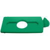 Rubbermaid Slim Jim Green Resin Recycling Station Bottle/Cans Lid Insert, small image number 1