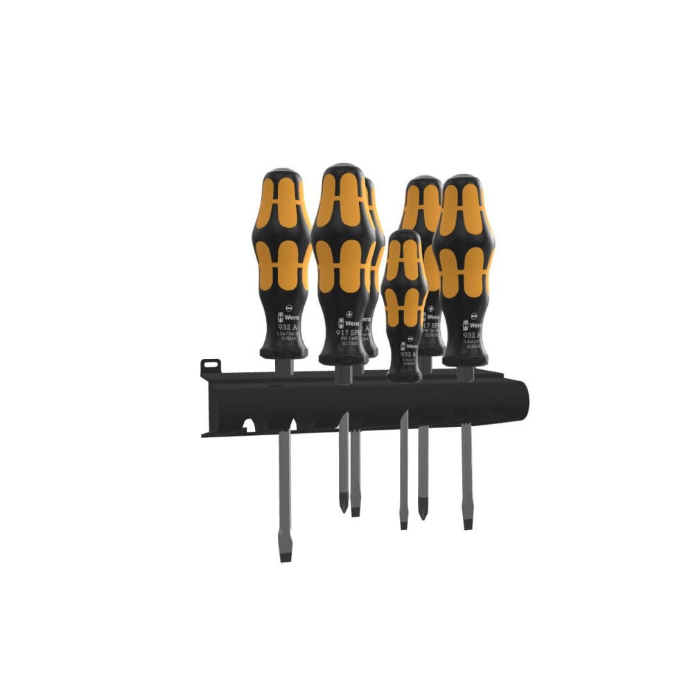 Wera Tools Kraftform 932/6 Chiseldriver & Rack Screwdriver Set – 05018282001