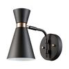 Globe Electric Belmont Wall Sconce Satin Black Hourglass 1 Light, small image number 1