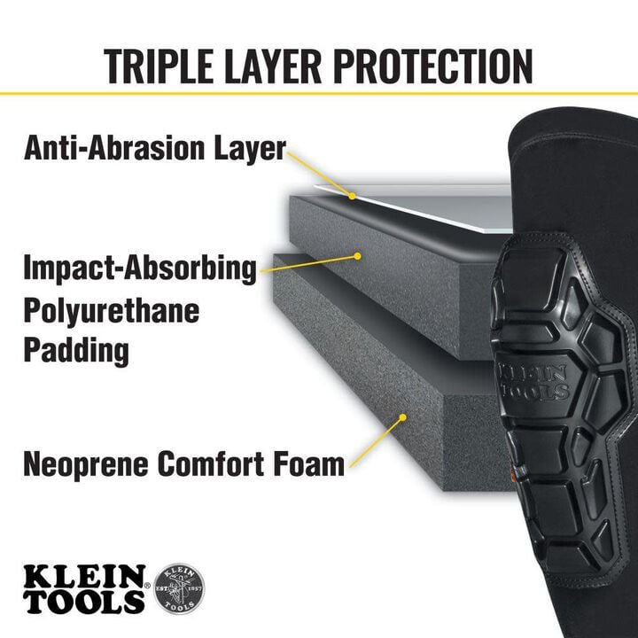 Klein Tools Heavy Duty Knee Pad Sleeves M/L, large image number 3