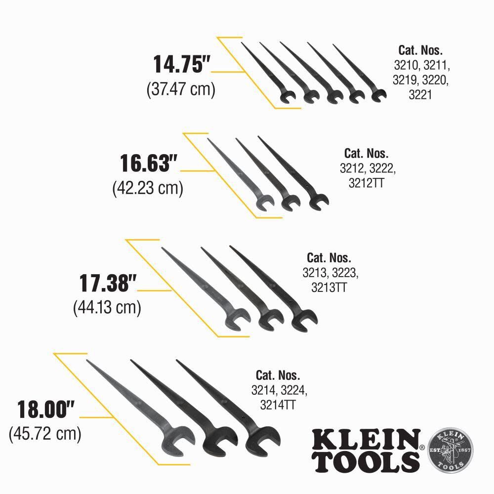 Klein Tools Spud Wrench 1-1/16in Heavy Nut, large image number 3