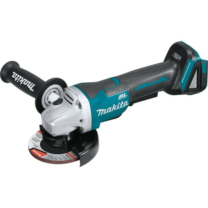 Makita 18V LXT 4-1/2 / 5in Paddle Switch Cut-Off/Angle Grinder with Electric Brake (Bare Tool), large image number 11