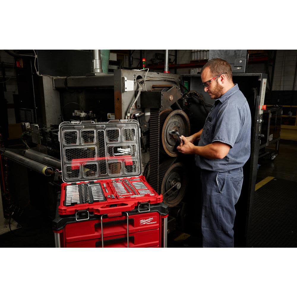 Milwaukee 1 4in 3 8 106pc Ratchet And Socket Set In Packout Sae Metric 48 22 9486 Sansujyuku sansujyuku.com
