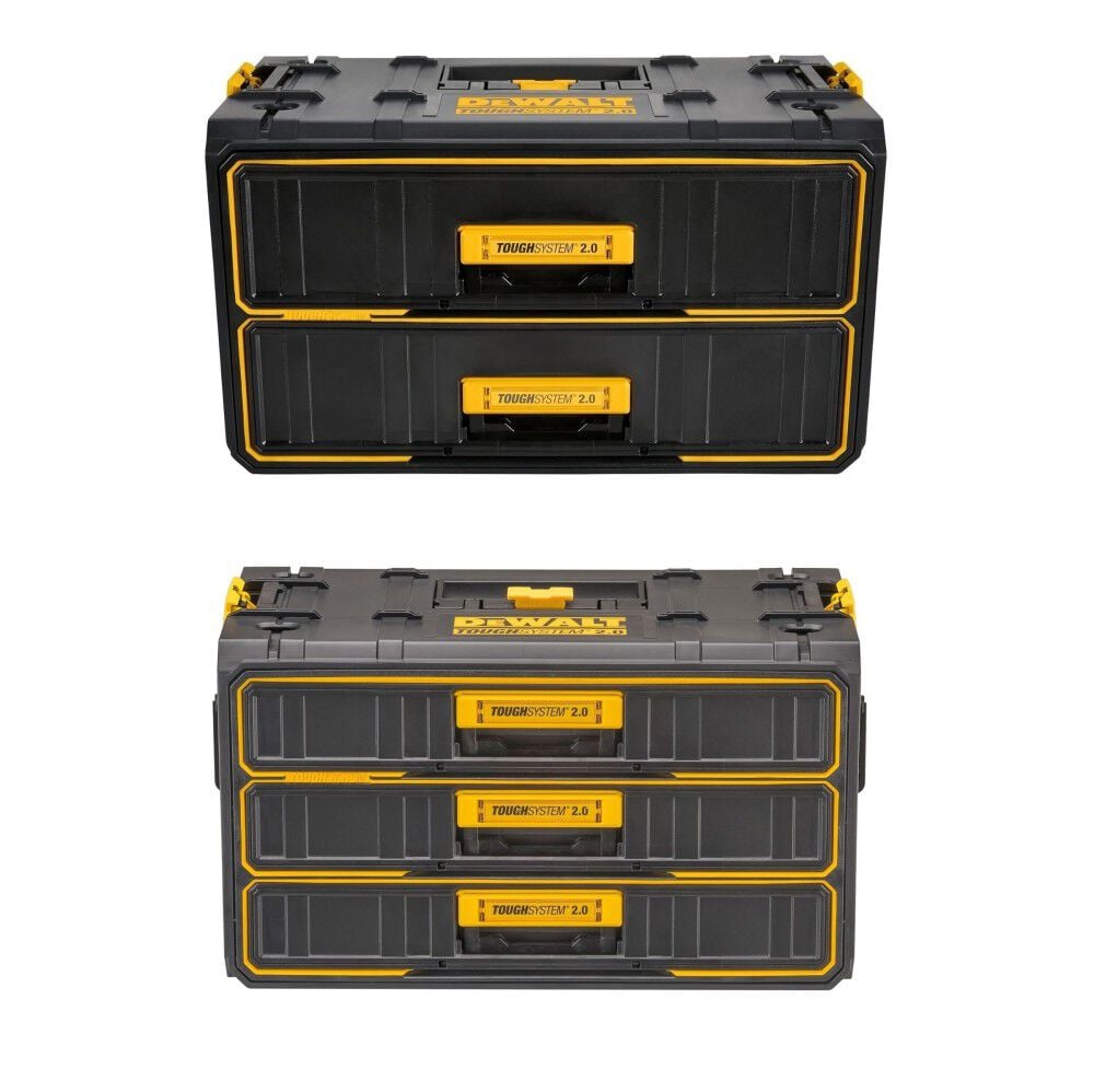 DEWALT Toughsystem2.0 22 Pound 2-Drawer Unit, 6.5 Gallon 3-Drawer Unit Bundle – DEW000011254